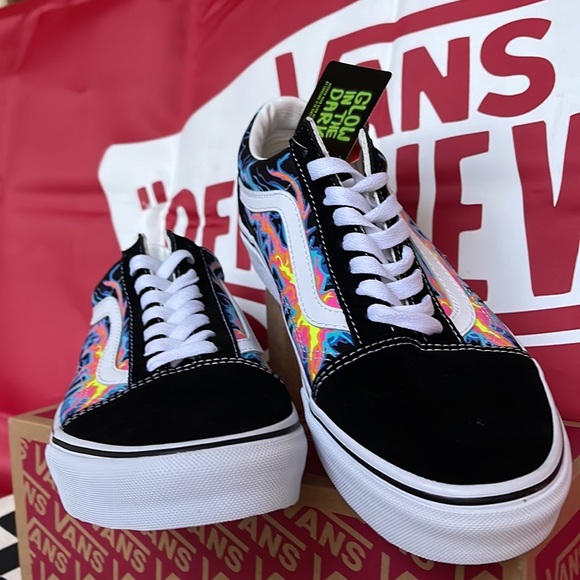 Vans Old Skool Electric Flame Black/True White WMNS sneakers - Picture 7 of 16